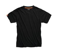 Scruffs Mens Eco Black Worker T-Shirt, Black, XS UK