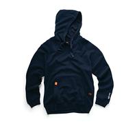 Scruffs Mens Eco Worker Hoodie, Navy, XXL UK