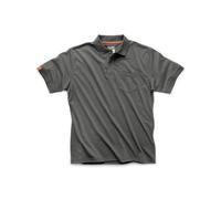 Scruffs Men's Eco Worker Polyester Cotton Polo {SH004} - Graphite Grey - 35/37"