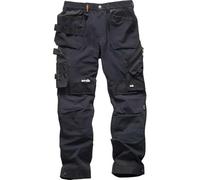 Scruffs Mens Pro Flex Plus Holster Workwear Trousers, Black (Black 001), 32W EU
