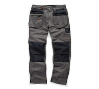 Scruffs Men's Worker Plus Trousers Graphite Grey Work Utility Pants, Graphite Grey, 36 UK