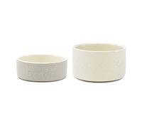 Scruffs My First Icon Puppy Bowl Set - Light Grey/Cream