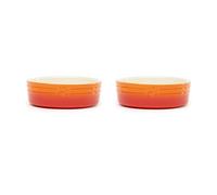 Scruffs Ombre 2pc Ceramic Dog Bowl Set - Orange 15cm