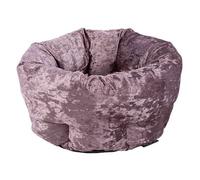 Scruffs Pet Bed Velvet Donut Small Dog & Cat 45cm Stylish Round Washable Cushion