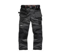Scruffs Pro Flex Holster Trousers Graphite Multi Pockets Tradesman Clothing
