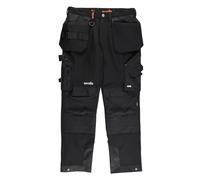 Scruffs PRO FLEX PLUS Slim Fit Trade Work Trousers Black BRAND NEW Style