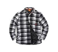 Scruffs Worker Padded Checked Shirt Black/White M (T55354)