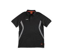 Scruffs Tech Black & Graphite Men's Polo Shirt Xx Large