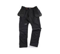 Scruffs Tech Black Men's Holster Pocket Trousers, W30" L32"