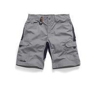 Scruffs Trade Flex Work Shorts Hard Wearing Lightweight Slim Fit Graphite Grey