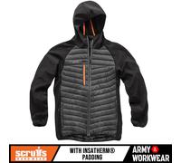 Scruffs Trade Thermo Jacket Black Hardwearing Nylon with Insatherm Padding