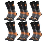 Scruffs Trade Work Socks 6 Pairs, Reinforced Thick Socks UK Size 7.5-9