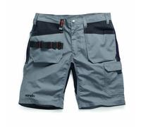 Scruffs Work Shorts TRADE FLEX HOLSTER Shorts Lightweight Slim Fit Grey -Black