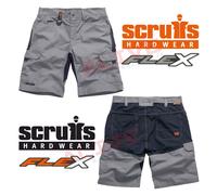 Scruffs Work Shorts TRADE FLEX Lightweight Slim Fit Hard Wearing Graphite Grey