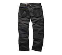 Scruffs Work Trousers 36R Worker Plus Trade Hard Wearing Holster Pockets BLACK