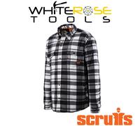 Scruffs Worker Padded Checked Shirt Black/White M (T55354)