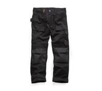 Scruffs Worker Multi Pocket Work Trousers Black Trade - 32L