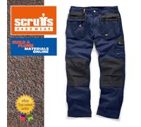 Scruffs Worker Plus NAVY BLUE Trousers | Trade Work Trousers Men's Workwear
