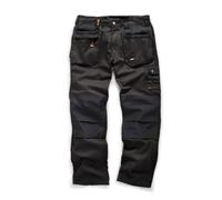 Scruffs Work Trousers Worker Plus - Trade Hard-Wearing, Holster Pockets - Black 36R