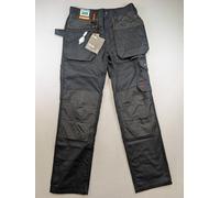 Scruffs Worker Plus Trousers 30R Black Workwear Pants 30x32 BNWT