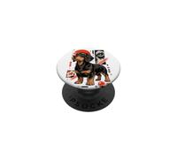 Scruffy Dachshund Urban Kawaii Dog Art PopSockets Adhesive PopGrip