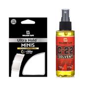 Scruffy Hair & Co. Bundle - Walker's Ultra Hold Minis Adhesive Tape Strips 72 Tabs Walker Tape C-22 4oz