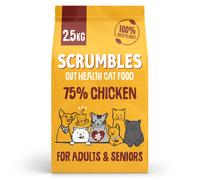 Scrumbles All Natural Dry Cat Food with 75% Chicken, High Protein