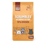 Scrumbles All Natural Dry Cat Food with 75% Chicken, High Protein Food For Adults And Seniors, 2.5Kg,package may vary