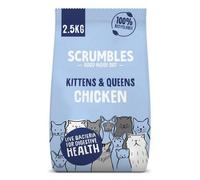 Scrumbles All Natural Dry Kitten Food With 77% Chicken, High Protein Food For Growing Kittens, 2.5Kg