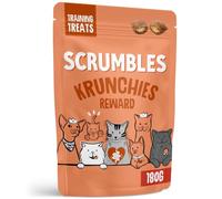Scrumbles • Cat Treats • Krunchies • All Lifestages • 180g Bag • Hypoallergenic • No Added Sugar • Gluten Free • Low Calories