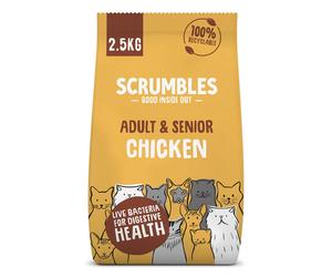 Scrumbles Chicken Dry Cat Food for Adult and Senior Cats - 2.5kg