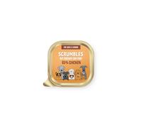 Scrumbles Chicken Natural Wet Dog Food, Grain Free Recipe with 65% Chicken and Slippery Elm, 12x 150g