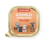 Scrumbles Duck Natural Wet Dog Food, Grain Free Recipe with 65% Duck and Slippery Elm, 12x 150g