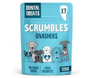 Scrumbles Gnashers Daily Dental Sticks for Dogs, Single Pack of 7, Packaging may vary