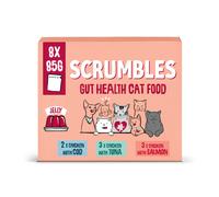 Scrumbles Grain Free Wet Cat Jelly Fish Pouch Selection 8x85g