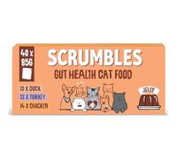 Scrumbles Grain Free Wet Cat Jelly Recyclable Pouch Meat Selection 40pk