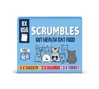 Scrumbles Grain Free Wet Cat Pate Pouch Selection 32x85g