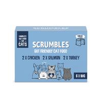 Scrumbles Gut Health Cat Food Tins Classic Pâté Selection - 6 x 80g