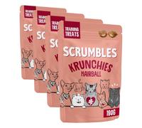 Scrumbles Krunchies Anti-hairball Cat Pillow Treats 180g (Pack of 4)
