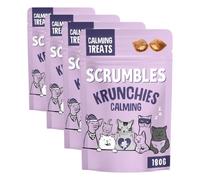 Scrumbles Krunchies Cat Calming Pillow Treats 180g (Pack of 4)