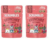 Scrumbles Krunchies Cat Treats Turkey Christmas 60g (Pack of 2)