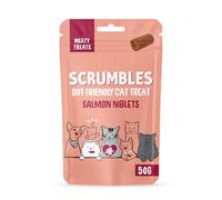 Scrumbles Meaty Treats for Cats, Air Dried Salmon Niblets Treats 50g
