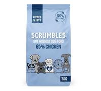 Scrumbles Natural Gluten-Free Dog Dry Food With Fresh Chicken, For Puppies And Adult Toy Breeds, 2 Kg