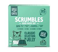Scrumbles Natural Wet Cat Food, Classic Selection in Jelly 12x 80g | H