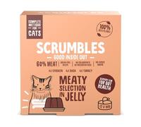 Scrumbles Natural Wet Cat Food, Meat Selection in Jelly 12x 80g