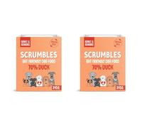 Scrumbles Natural Wet Dog Food, Grain Free Recipe with 70% Duck and Slippery Elm, 7x 395g (Pack of 2)