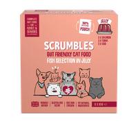 Scrumbles Wet Cat Food Jelly Fish Selection Pouches 8x85g