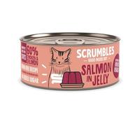 Scrumbles Wet Cat Jelly Salmon Flavour 80g - Natural - Grain Free - Slippery Elm For Digestive Health