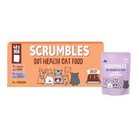 Scrumbles • Wet Cat Mega Pouches • Gravy • Hypoallergenic • All Lifestages • 14xChicken • 13x Chicken with Turkey • 13x Chicken with Duck • 40 Pouches (85g) • 80%+ Meat • Prebiotics • Mega Pack