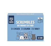Scrumbles Classic Pâté Selection Variety Pack Wet Cat Food - 6 x 80g